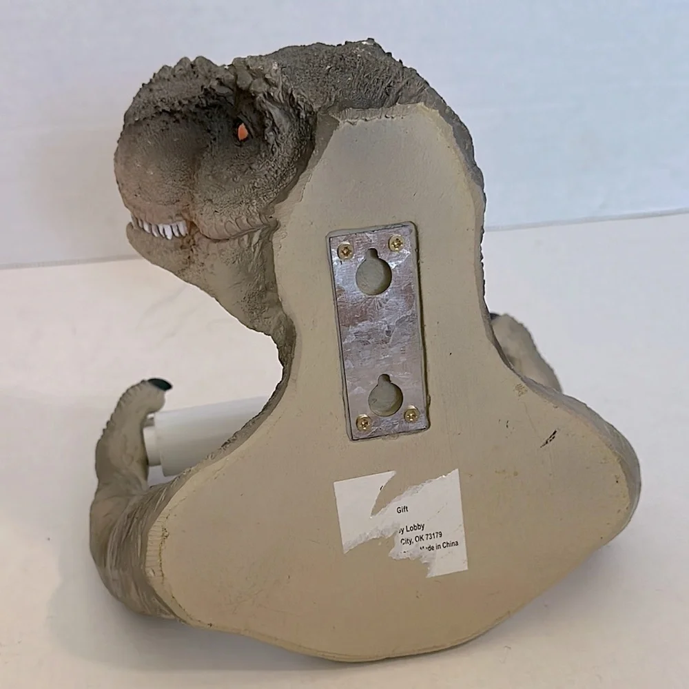 T Rex toilet paper holder with White Roller nwot